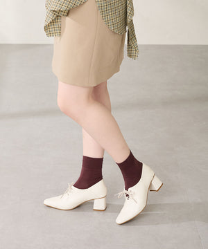 レースアップバブーシュパンプス/51322