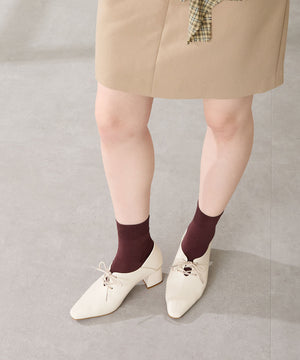 レースアップバブーシュパンプス/51322