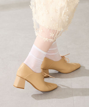 レースアップバブーシュパンプス/51322