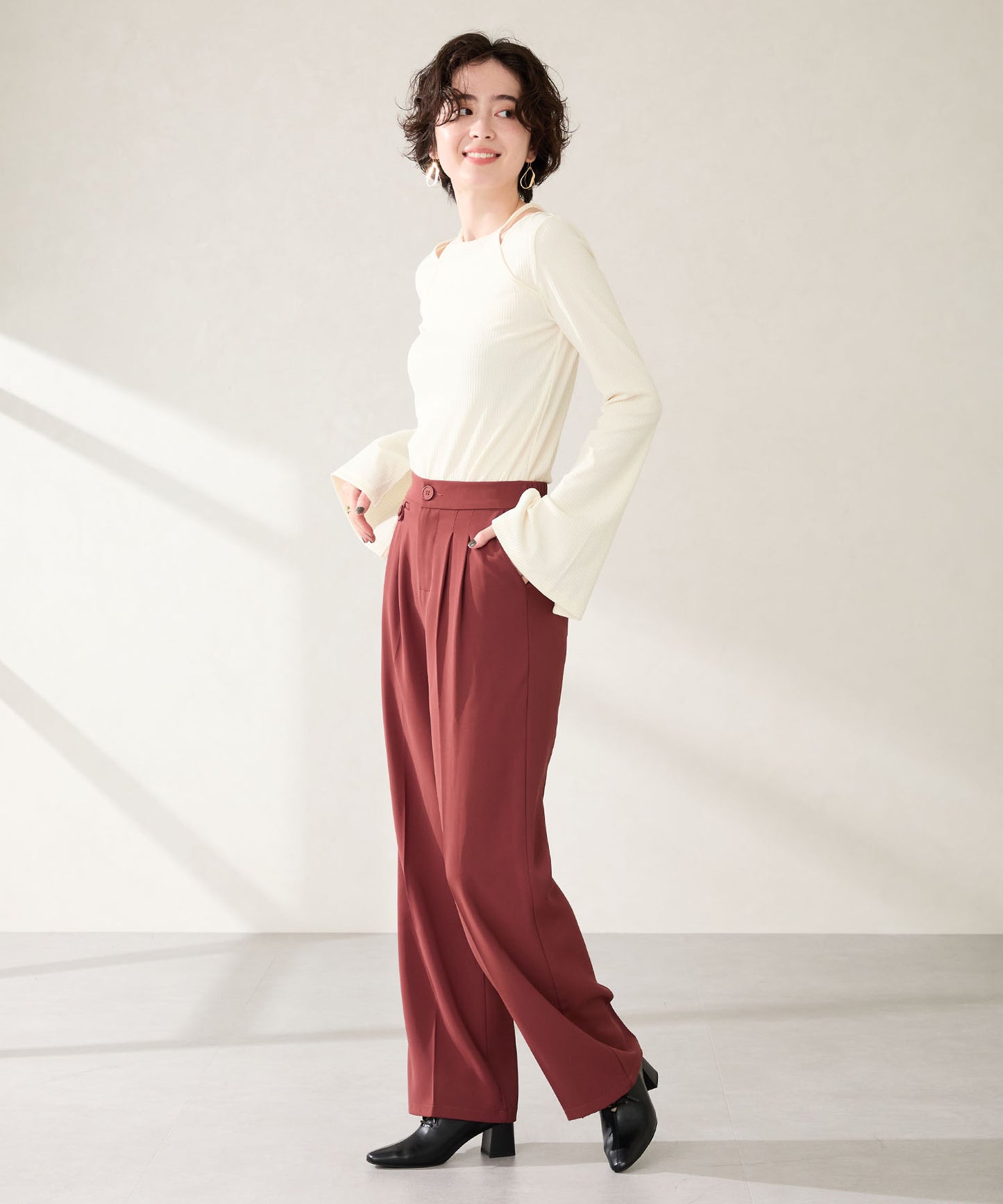 レースアップバブーシュパンプス/51322