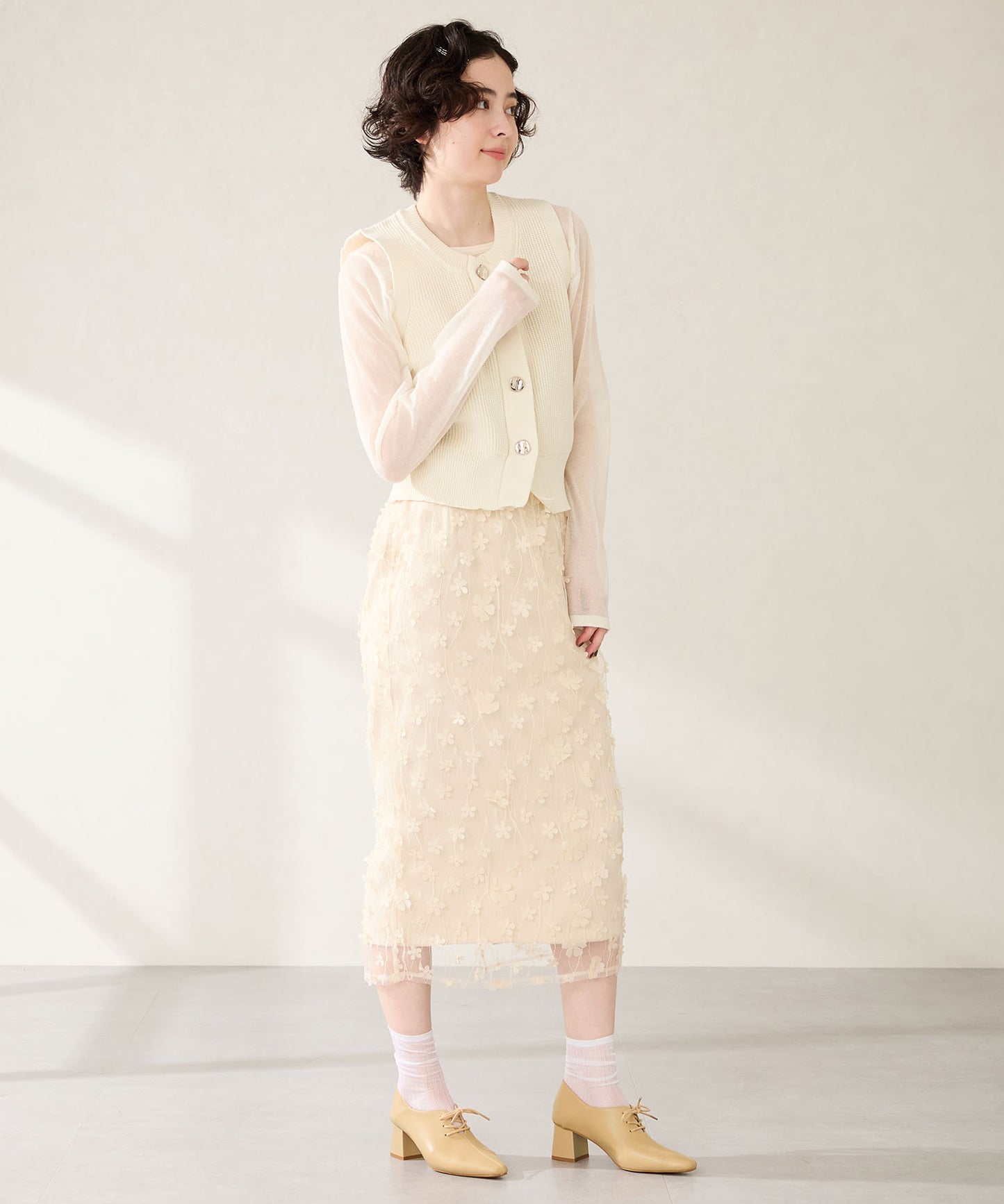 レースアップバブーシュパンプス/51322