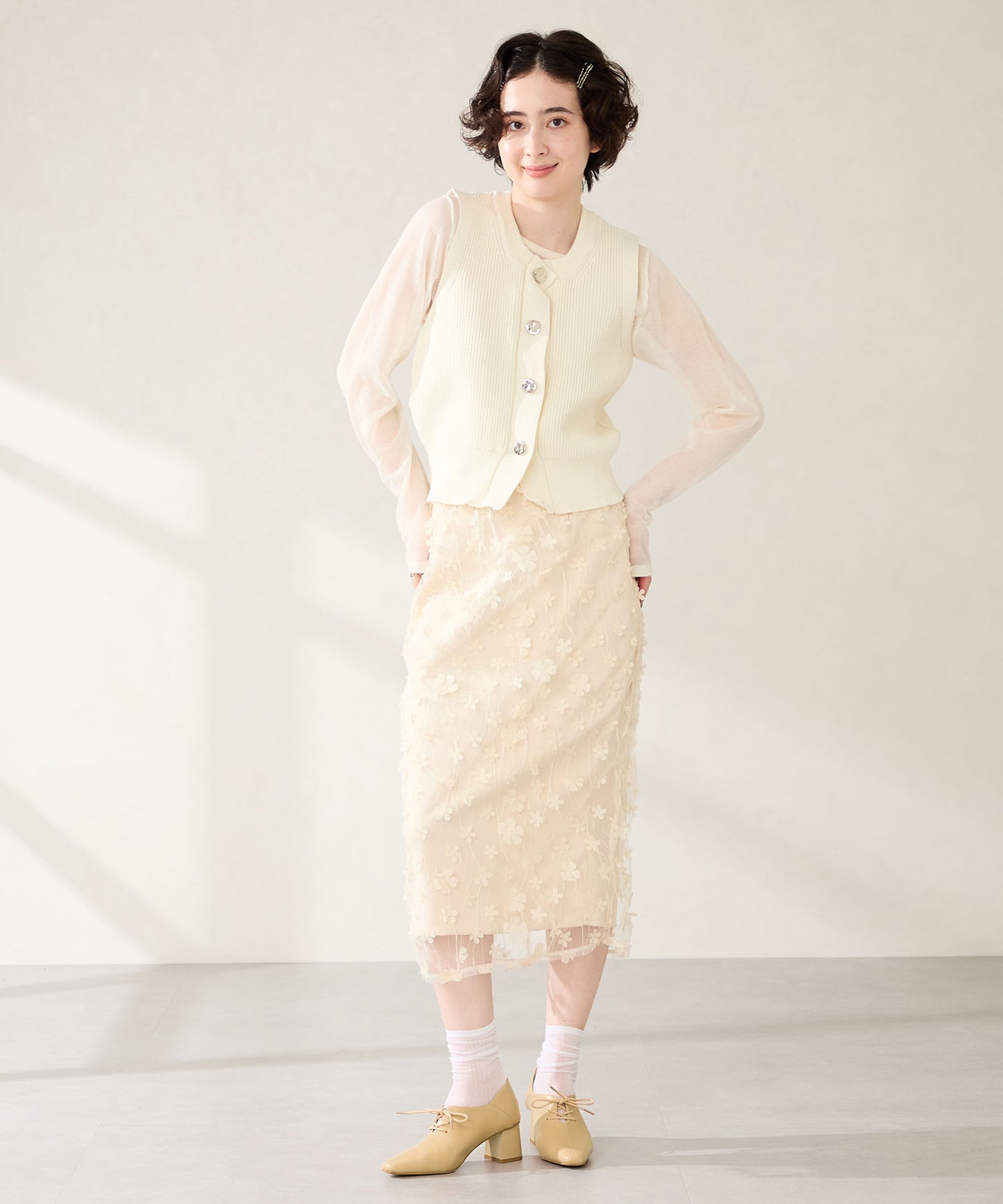 レースアップバブーシュパンプス/51322