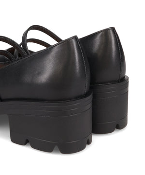 ダブルストラップ厚底シューズ/51323