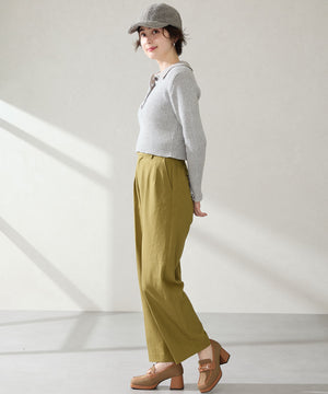 スクエアトゥビットヒールローファー/51324