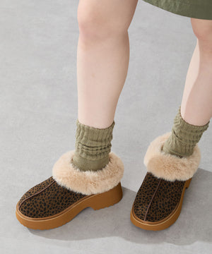 【WEB先行予約/11月中旬発売予定】厚底ムートンサボ/51325