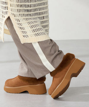 【WEB先行予約/11月中旬発売予定】厚底ムートンサボ/51325