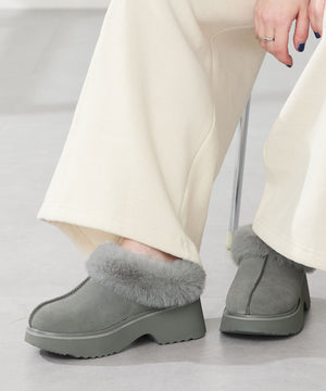 【WEB先行予約/11月中旬発売予定】厚底ムートンサボ/51325