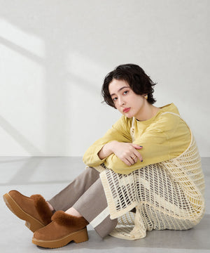 【WEB先行予約/11月中旬発売予定】厚底ムートンサボ/51325