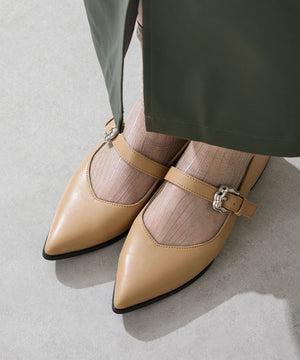 ウエスタンバックルポインテッドパンプス/51327