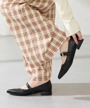 ウエスタンバックルポインテッドパンプス/51327