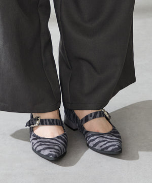 ウエスタンバックルポインテッドパンプス/51327