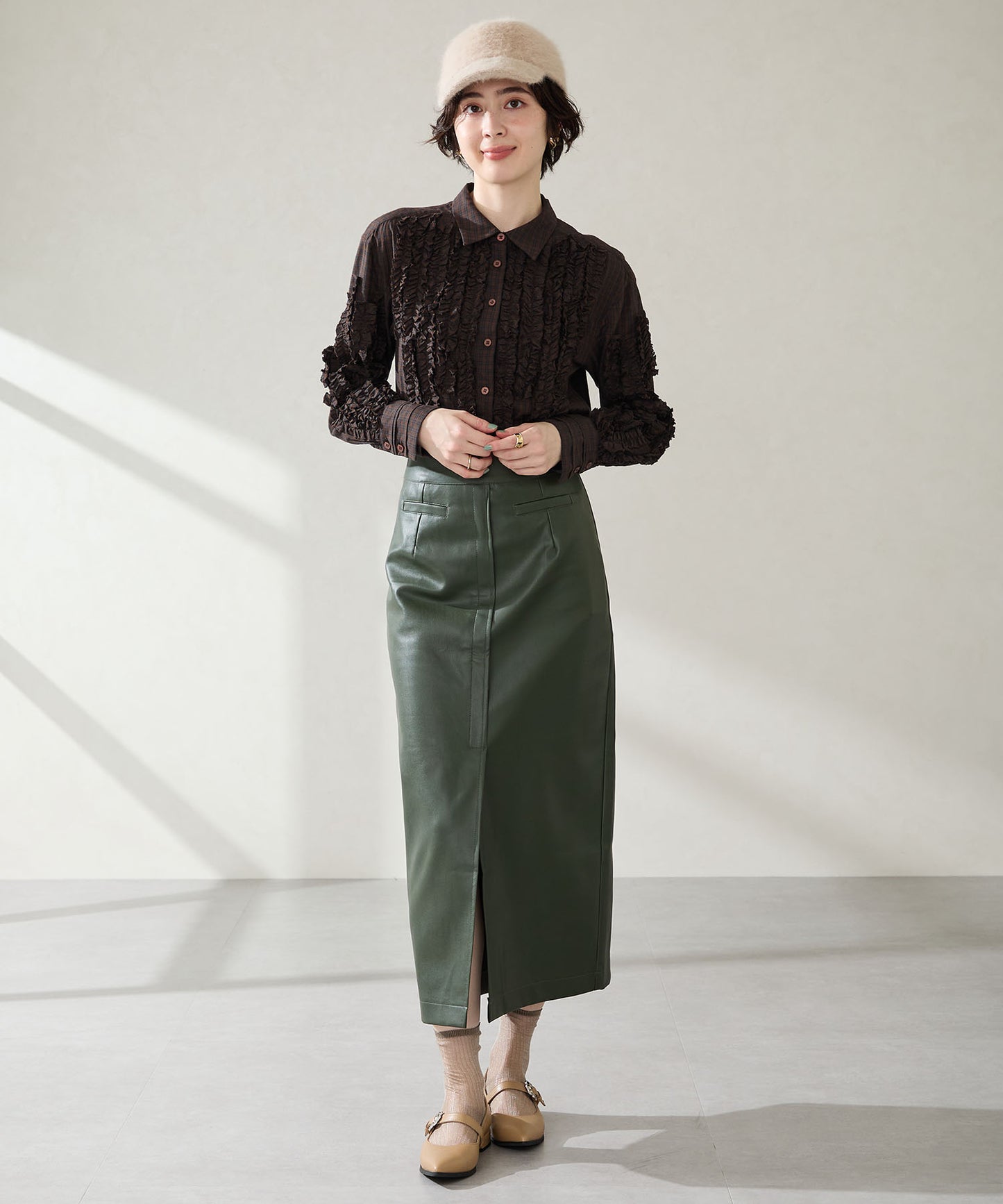 【WEB先行予約/10月中旬発売予定】ウエスタンバックルポインテッドパンプス/51327