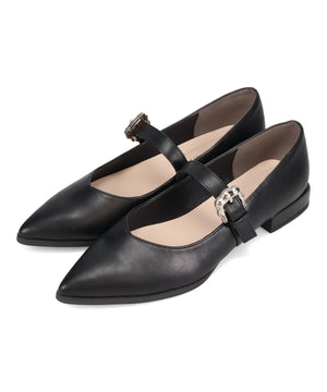 ウエスタンバックルポインテッドパンプス/51327