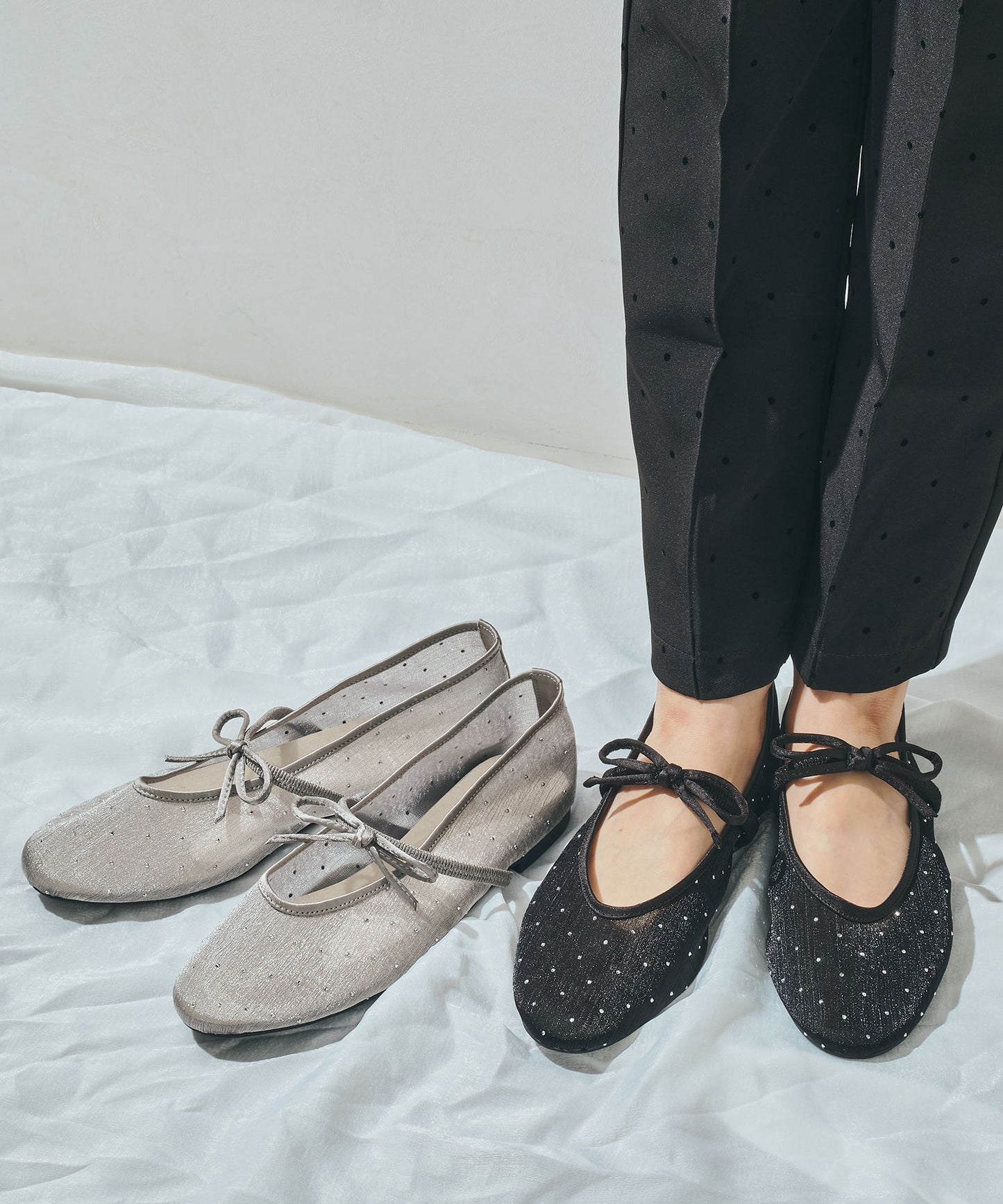 ラインストーン×リボンシアーパンプス/51328