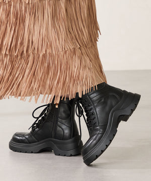 厚底レースアップブーツ/51401
