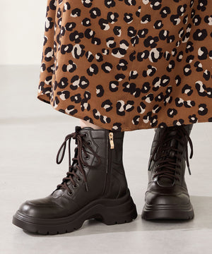 厚底レースアップブーツ/51401