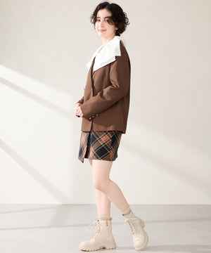 厚底レースアップブーツ/51401