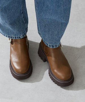 【カタログ掲載アイテム】ビジューバックル厚底ブーツ/51402