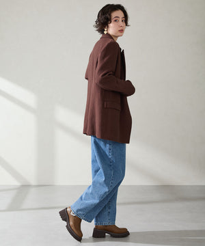 【カタログ掲載アイテム】ビジューバックル厚底ブーツ/51402