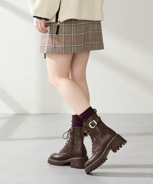 【カタログ掲載アイテム】バックルベルトミドルレースアップブーツ/51403