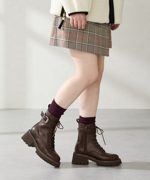 【カタログ掲載アイテム】バックルベルトミドルレースアップブーツ/51403