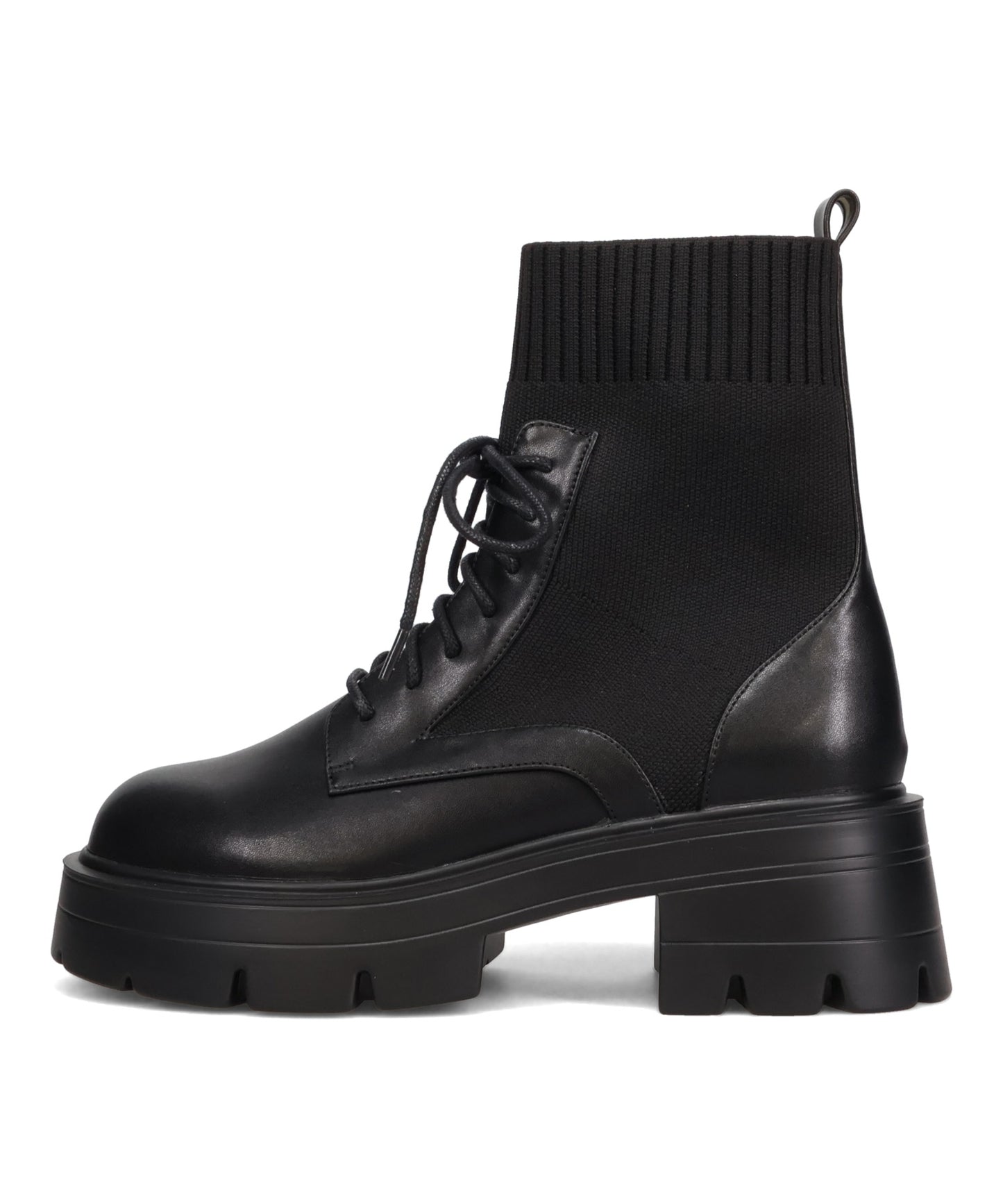 ニットソックスレースアップブーツ/51404