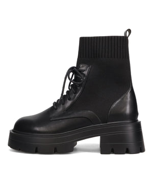 ニットソックスレースアップブーツ/51404