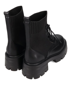 ニットソックスレースアップブーツ/51404