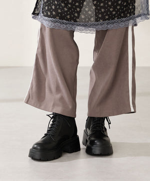 ニットソックスレースアップブーツ/51404