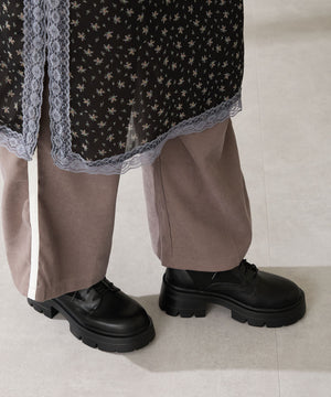 ニットソックスレースアップブーツ/51404