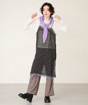 ニットソックスレースアップブーツ/51404