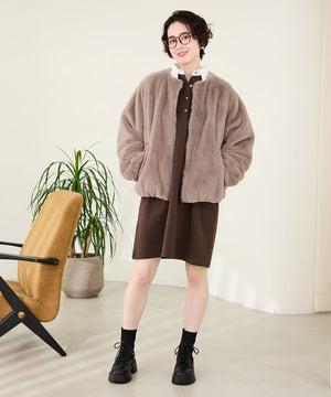 ニットソックスレースアップブーツ/51404