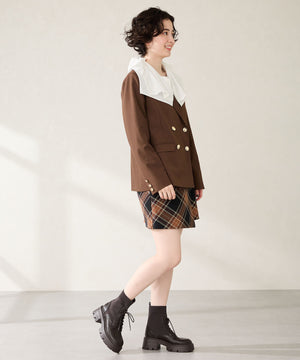 ニットソックスレースアップブーツ/51404