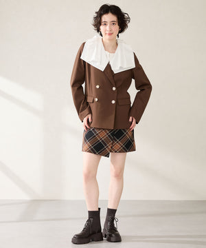 ニットソックスレースアップブーツ/51404