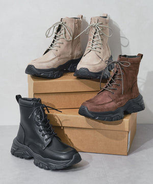 【カタログ掲載アイテム】スニーカーソール編み上げブーツ/51405