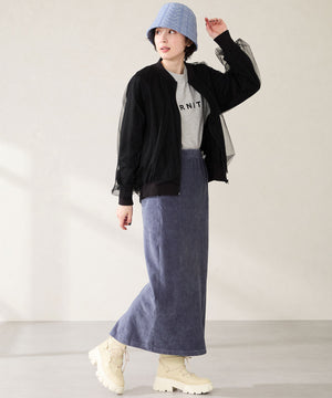 ボリュームソール編み上げニットブーツ/51406