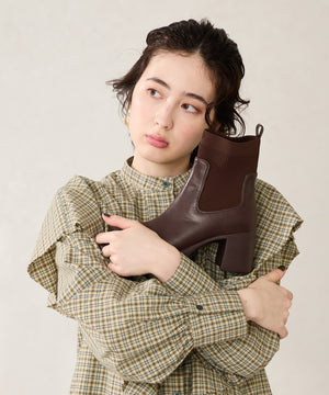 【カタログ掲載アイテム】ニットドッキングヒールショートブーツ/51407