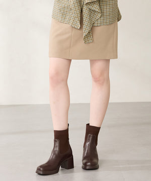 【カタログ掲載アイテム】ニットドッキングヒールショートブーツ/51407