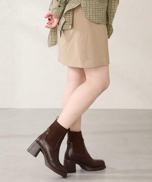 【カタログ掲載アイテム】ニットドッキングヒールショートブーツ/51407