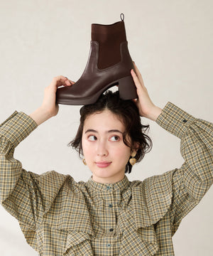 【カタログ掲載アイテム】ニットドッキングヒールショートブーツ/51407