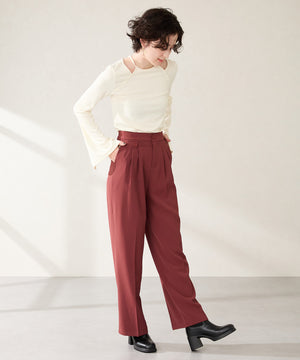 【カタログ掲載アイテム】ニットドッキングヒールショートブーツ/51407