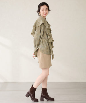 【カタログ掲載アイテム】ニットドッキングヒールショートブーツ/51407