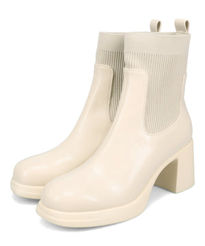 【カタログ掲載アイテム】ニットドッキングヒールショートブーツ/51407