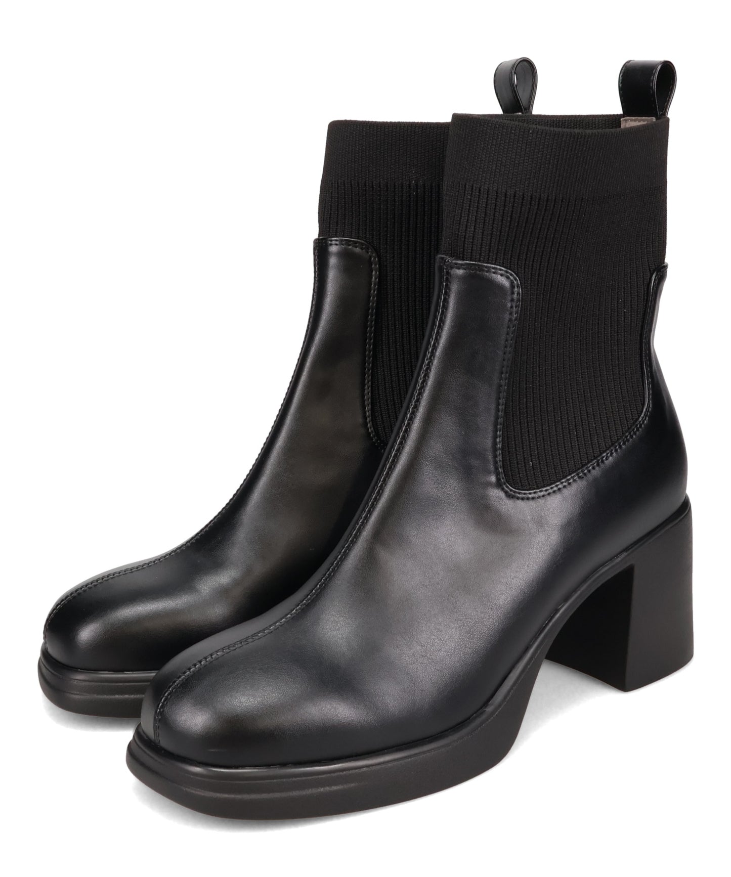 【カタログ掲載アイテム】ニットドッキングヒールショートブーツ/51407