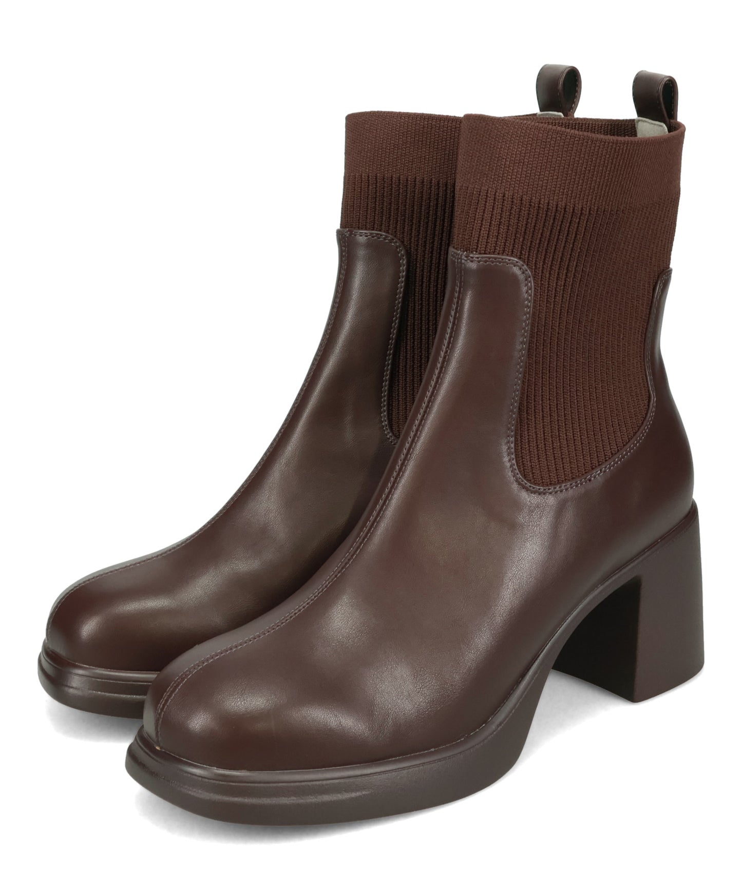 【カタログ掲載アイテム】ニットドッキングヒールショートブーツ/51407