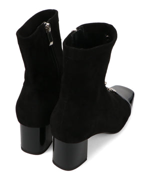 フラワービジューヒールブーツ/51408