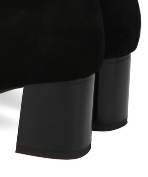 フラワービジューヒールブーツ/51408