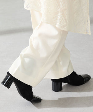 フラワービジューヒールブーツ/51408