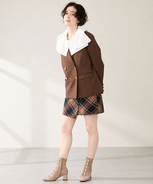 フラワービジューヒールブーツ/51408