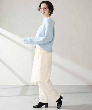 フラワービジューヒールブーツ/51408